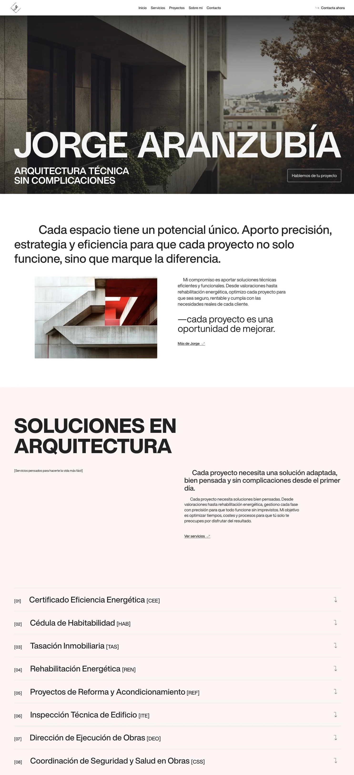 Jorge Aranzubía — Inicio