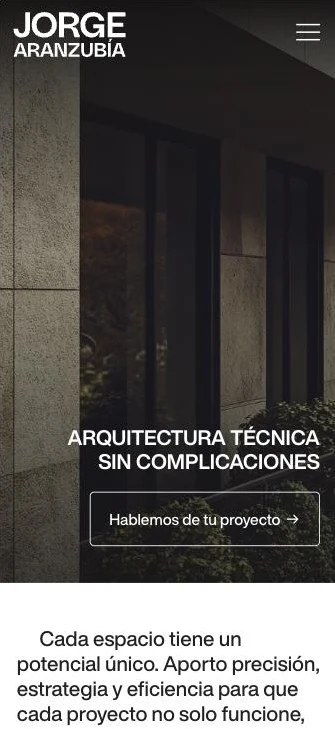 Jorge Aranzubía en móvil