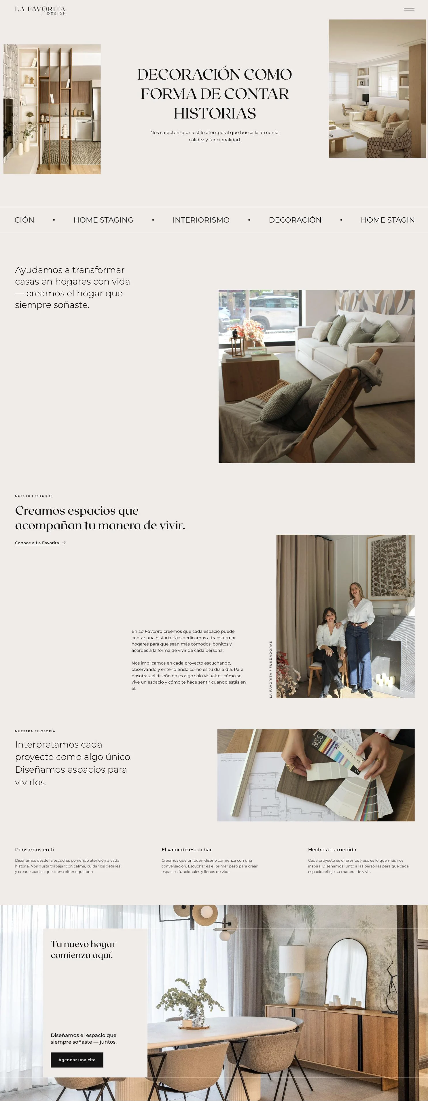 La Favorita Design — Inicio