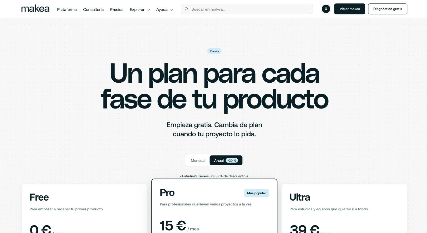 makea — Precios