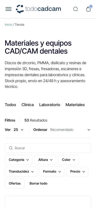 Todocadcam en móvil