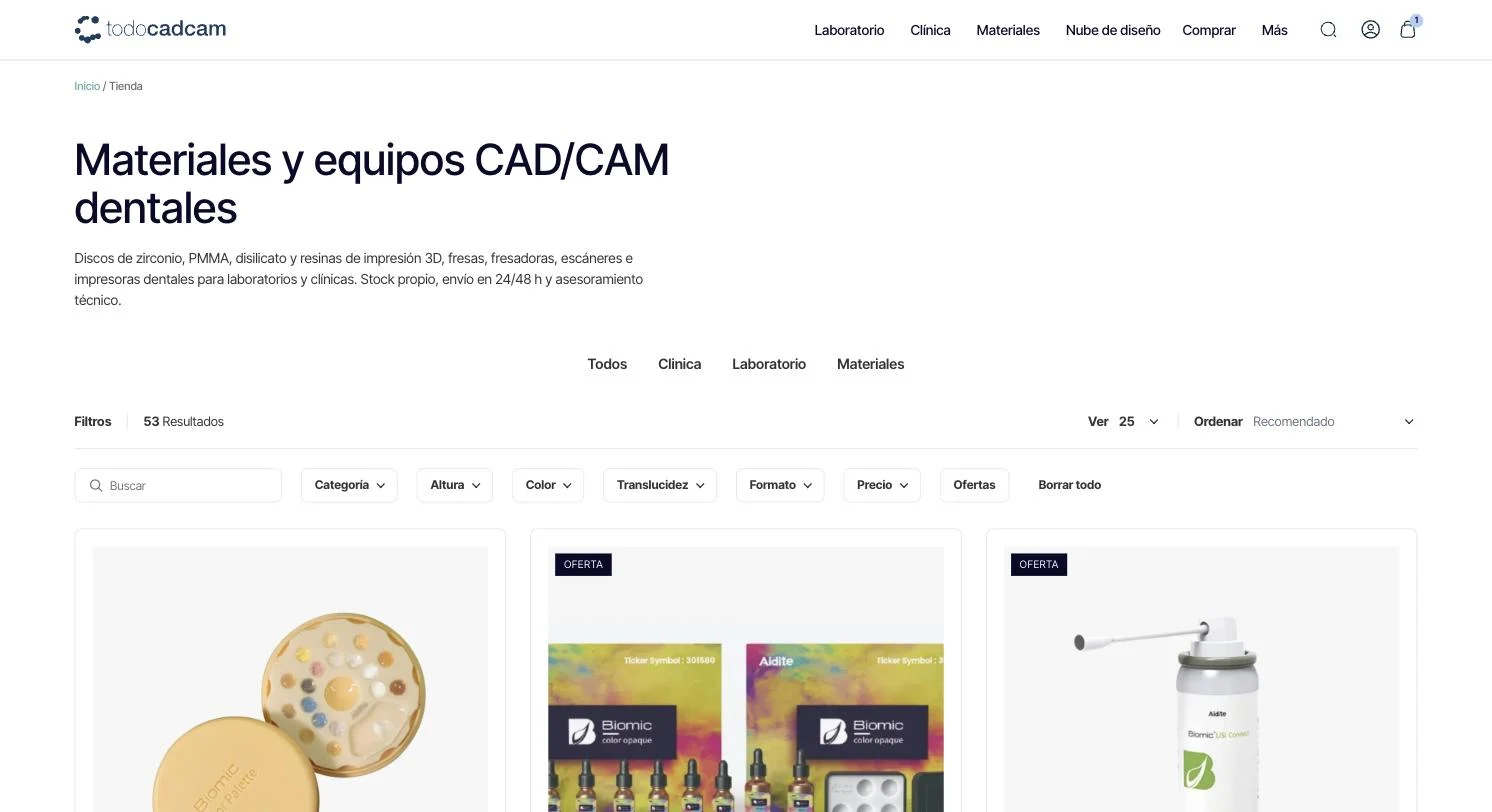 Todocadcam — Tienda