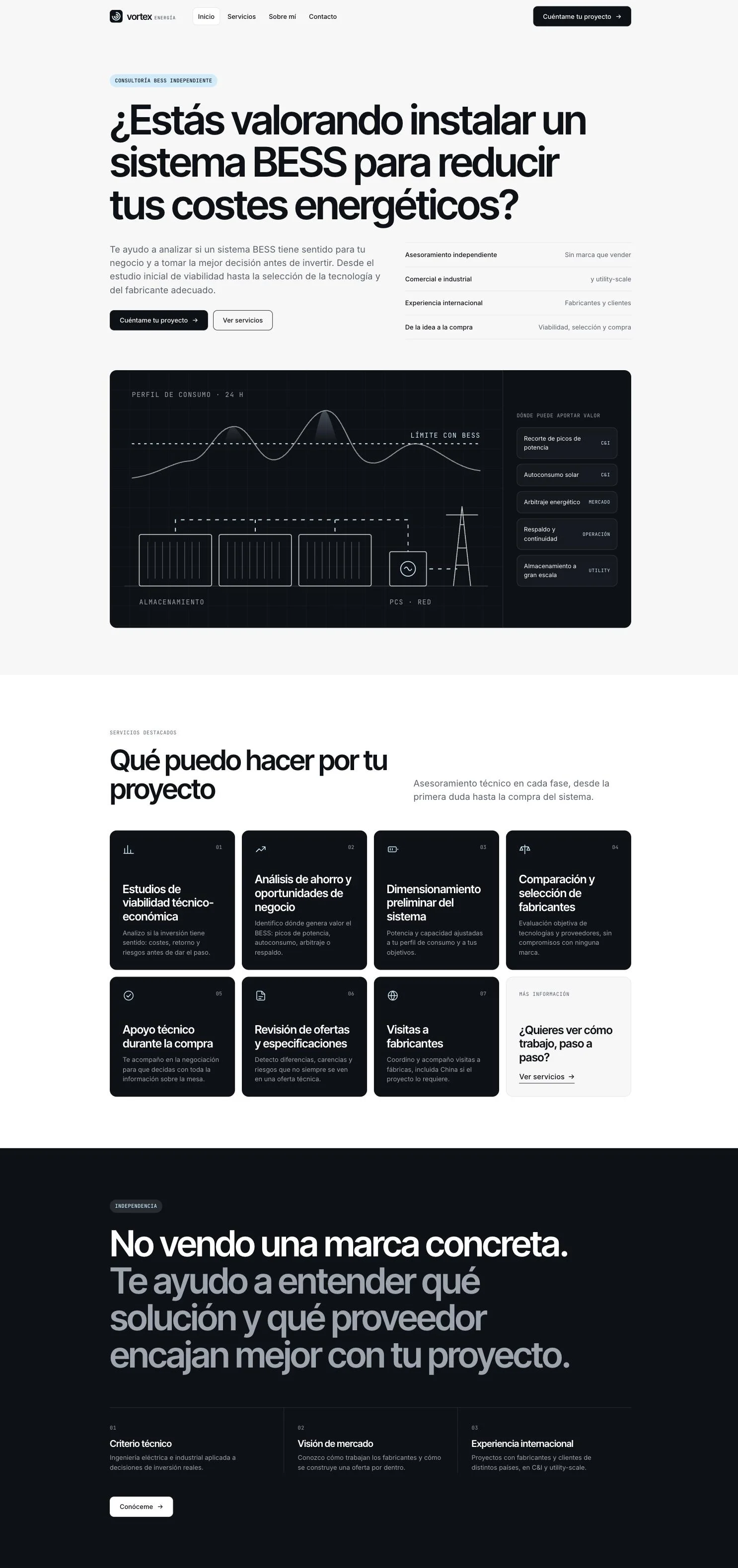 Vortex Energía — Inicio