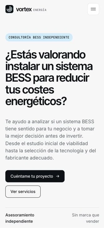 Vortex Energía en móvil