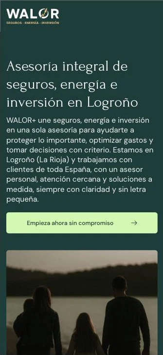 Walor Plus en móvil