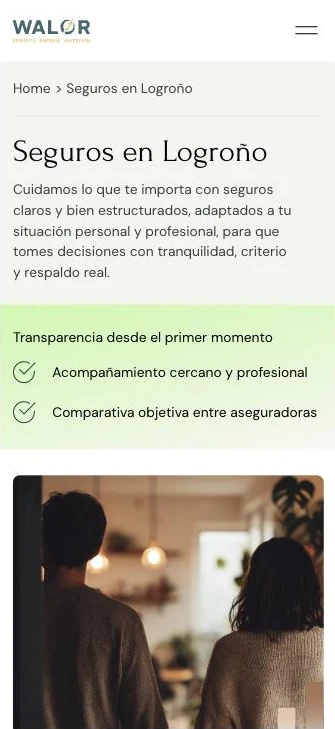 Walor Plus en móvil